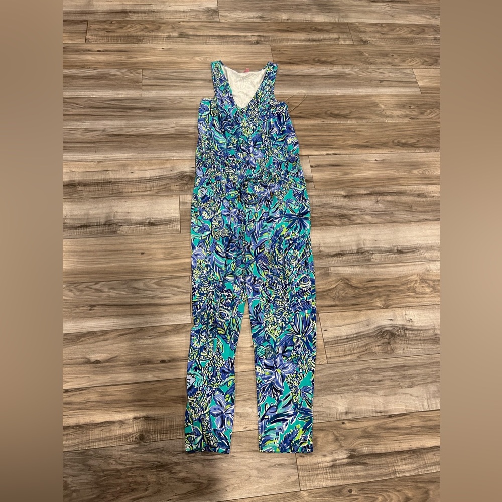 NWOT Lilly Pulitzer Paulina jumpsuit in Bennet blue - Picture 2 of 5